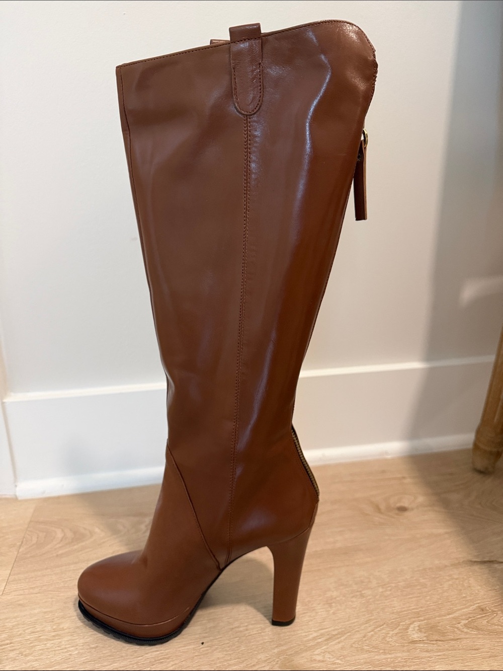 BCBGMaxAzria Brown Over-the-Knee High Heel Boot
